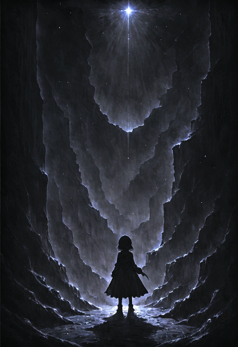 Dark room at night,Only the TV is shining,Renderizando estilo de pintura 2D