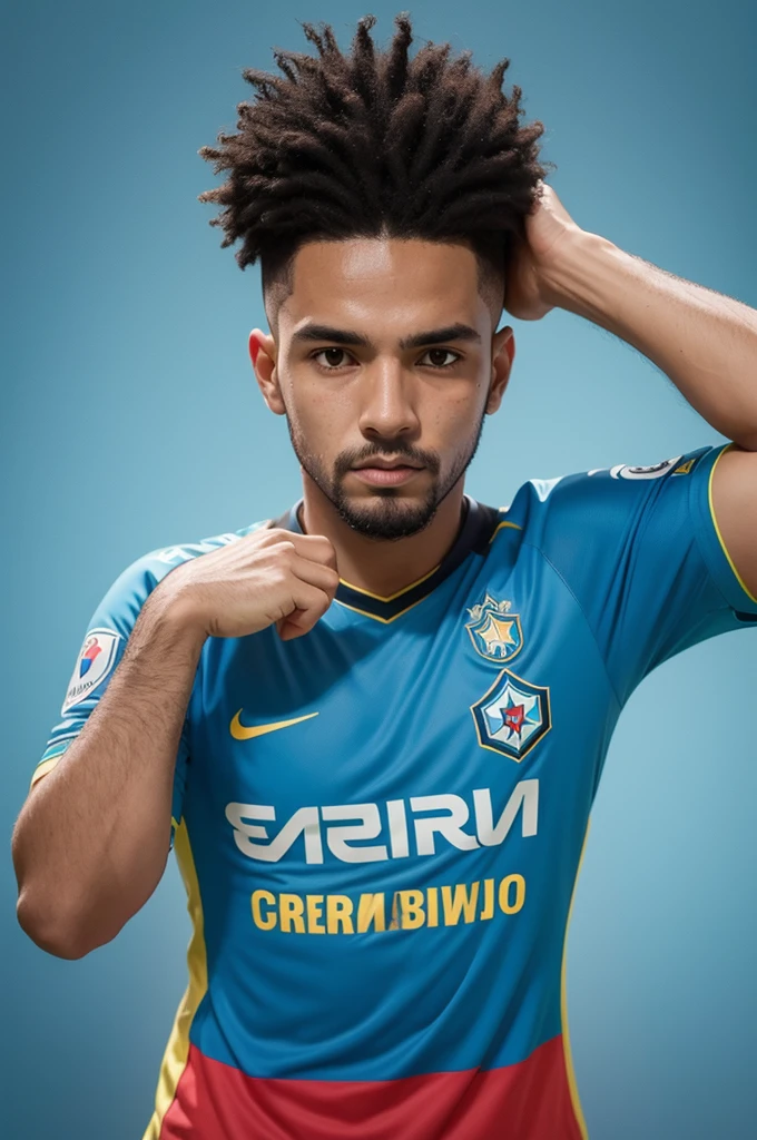 Create a t-shirt with the international team and Grêmio Do Brasil and the name of the Team and Grêmio, utilizar as 2 cores Tanto vermelha e azul