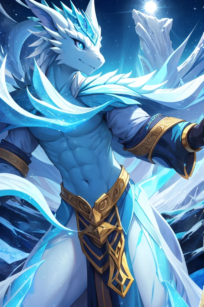 On a vast ice plain, onde o vento uiva incessantemente, inhabits the Ice Dragon, uma criatura majestosa de escamas cintilantes como diamantes. Seus olhos, blue like the polar sky, They seem to pierce the soul of anyone who dares to face them. Com um bater de asas, it kicks up snowstorms that obscure the horizon and turn the landscape into a white, inhospitable desert. Its icy breath is capable of freezing everything it touches., criando esculturas de gelo que reluzem sob a luz do sol. A cada inverno, your presence becomes stronger, as if the cold itself emanated from his colossal body. The inhabitants of nearby regions revere him as a deity, giving him the power to control the seasons and protect his lands from invaders. Em seu covil, uma caverna de gelo adornada com estalactites brilhantes, it holds ancient secrets and relics of forgotten ages. They say your heart is made of a magic crystal, capable of granting immortality to those who manage to achieve it, but no mortal has ever returned to tell the tale. The bravest warriors tried to defeat him, driven by ambition or the need to save their people from eternal winter, but they all succumbed to the Ice Dragon&#39;s overwhelming power. Its ancient wisdom is transmitted through legends and myths, that warn about the relentless fury of winter and the importance of respecting the forces of nature. Quando ele desliza silenciosamente sobre as geleiras, It&#39;s as if the world itself bows before him, reconhecendo sua supremacia. Each aurora borealis is seen as a sign of your constant vigil, lembrando a todos da beleza e do perigo ocultos nos recantos mais gelados do planeta.