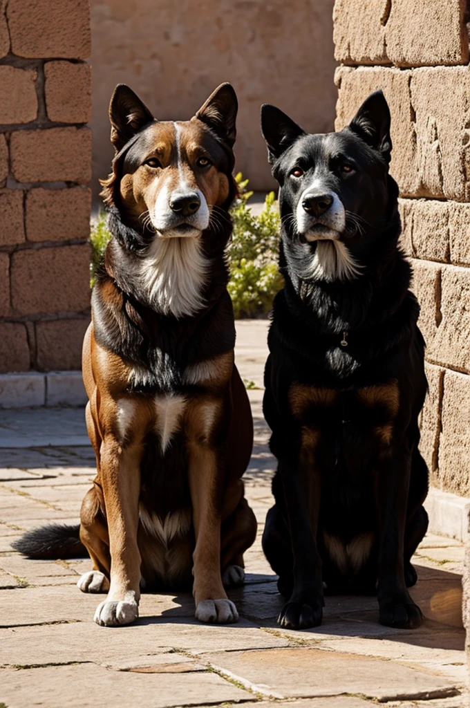 Dos furros besandose 
