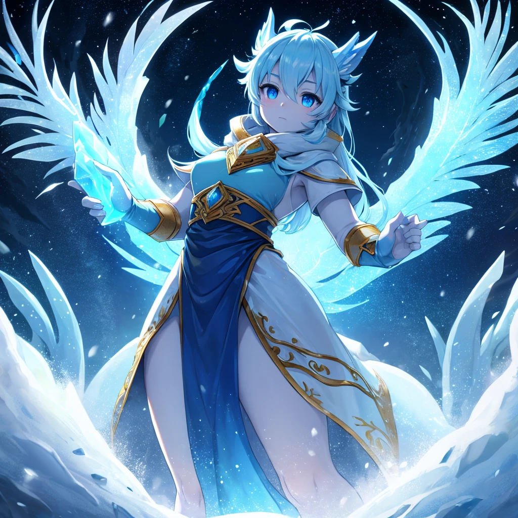 On a vast ice plain, onde o vento uiva incessantemente, inhabits the Ice Dragon, uma criatura majestosa de escamas cintilantes como diamantes. Seus olhos, blue like the polar sky, They seem to pierce the soul of anyone who dares to face them. Com um bater de asas, it kicks up snowstorms that obscure the horizon and turn the landscape into a white, inhospitable desert. Its icy breath is capable of freezing everything it touches., criando esculturas de gelo que reluzem sob a luz do sol. A cada inverno, your presence becomes stronger, as if the cold itself emanated from his colossal body. The inhabitants of nearby regions revere him as a deity, giving him the power to control the seasons and protect his lands from invaders. Em seu covil, uma caverna de gelo adornada com estalactites brilhantes, it holds ancient secrets and relics of forgotten ages. They say your heart is made of a magic crystal, capable of granting immortality to those who manage to achieve it, but no mortal has ever returned to tell the tale. The bravest warriors tried to defeat him, driven by ambition or the need to save their people from eternal winter, but they all succumbed to the Ice Dragon's overwhelming power. Its ancient wisdom is transmitted through legends and myths, that warn about the relentless fury of winter and the importance of respecting the forces of nature. Quando ele desliza silenciosamente sobre as geleiras, It's as if the world itself bows before him, reconhecendo sua supremacia. Each aurora borealis is seen as a sign of your constant vigil, lembrando a todos da beleza e do perigo ocultos nos recantos mais gelados do planeta.
