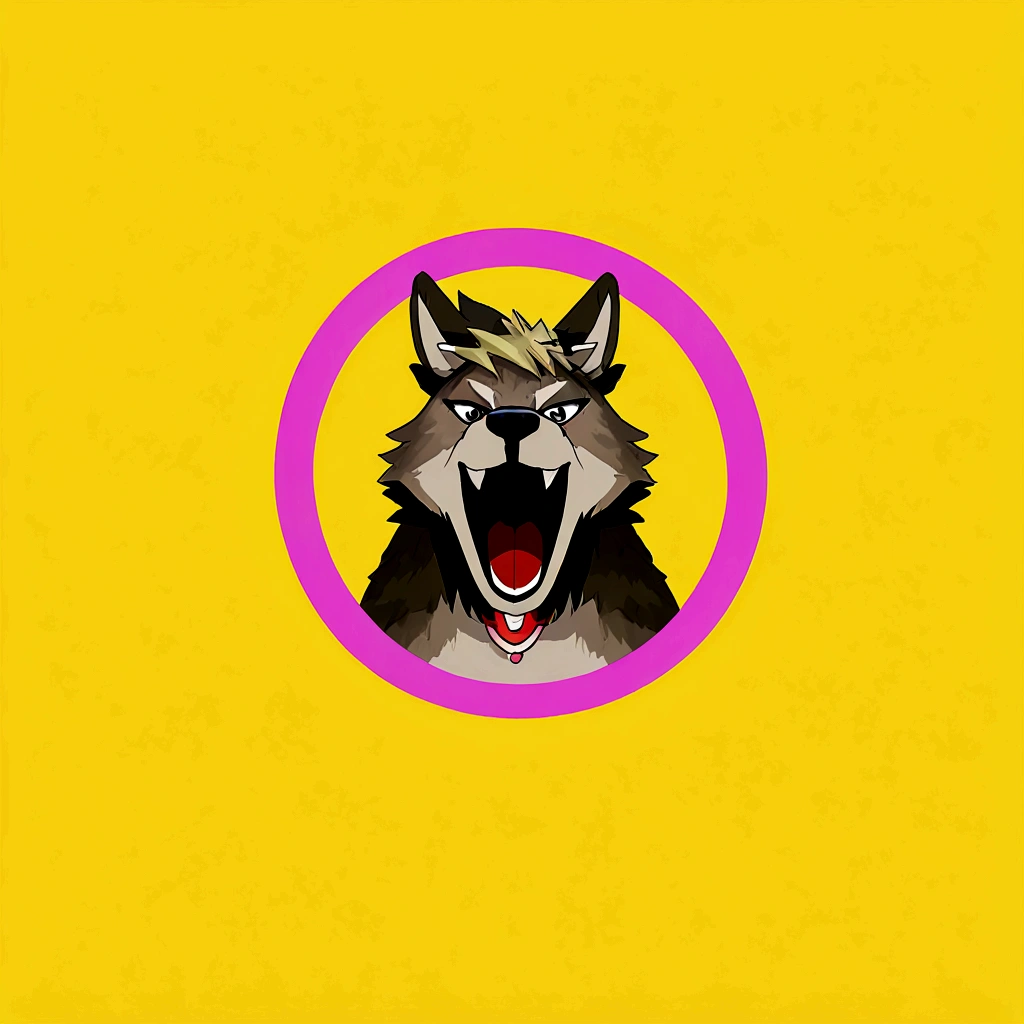Lobo con el logo de la intersexual