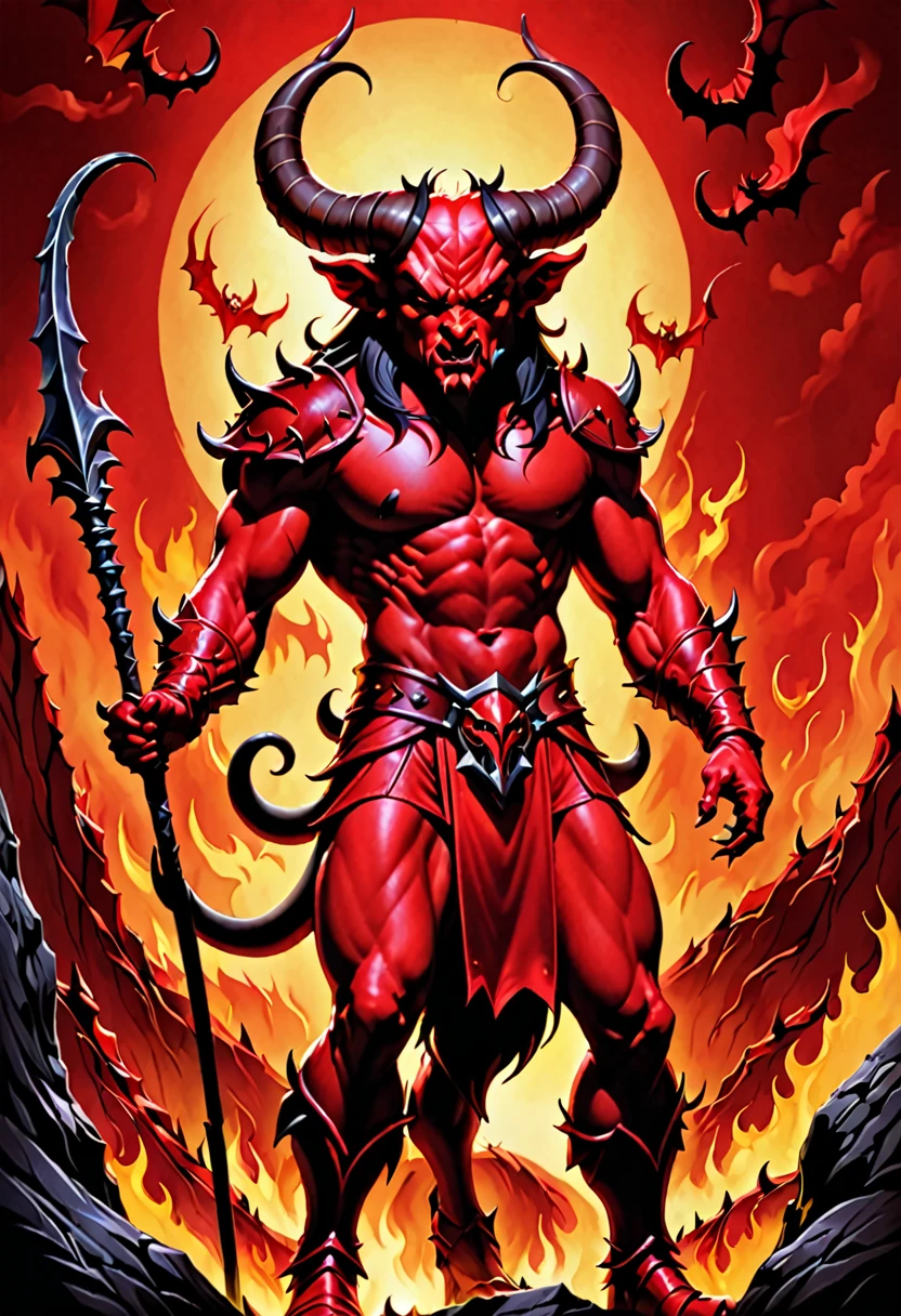 devil , big horn , red skin