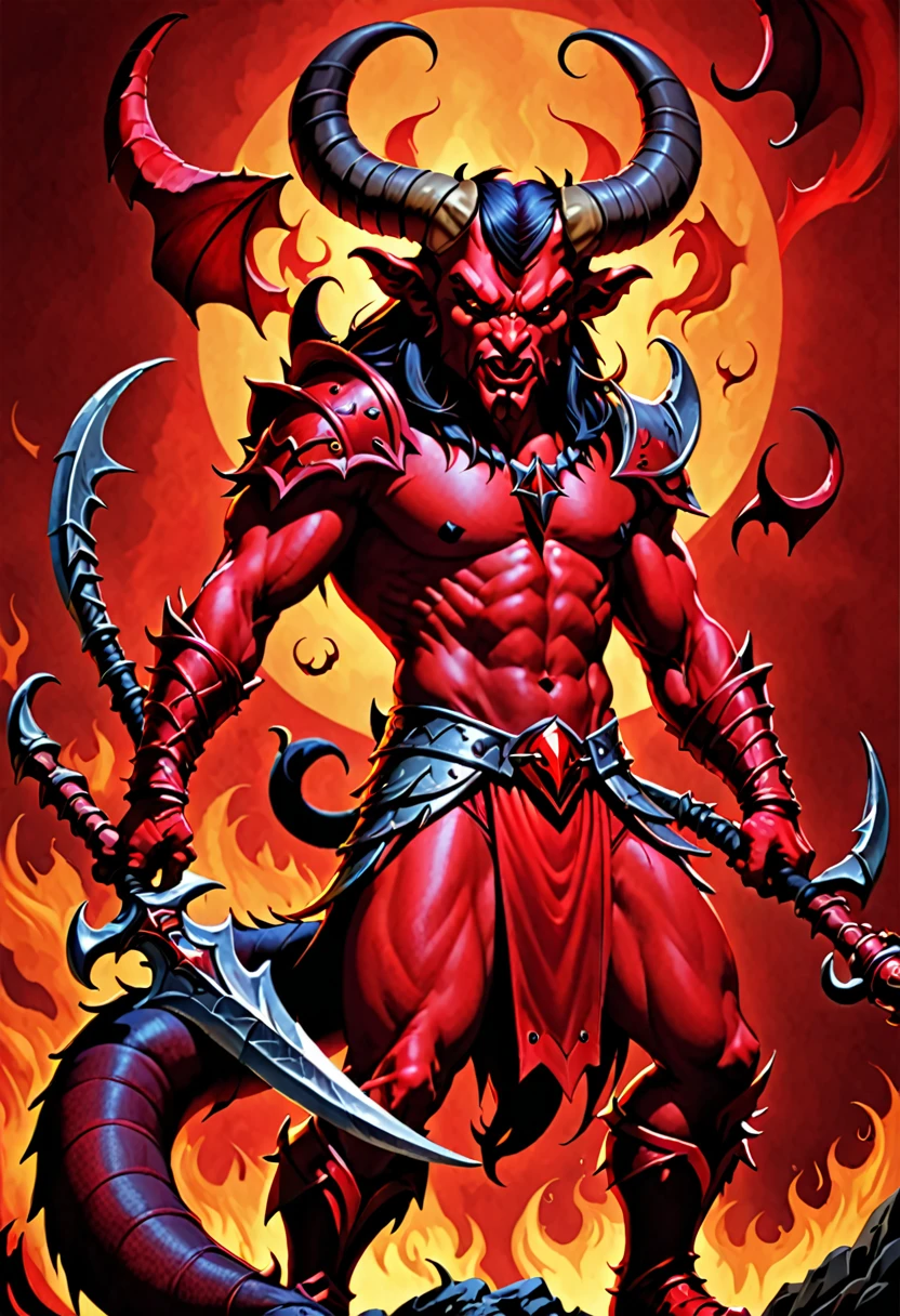 devil , big horn , red skin