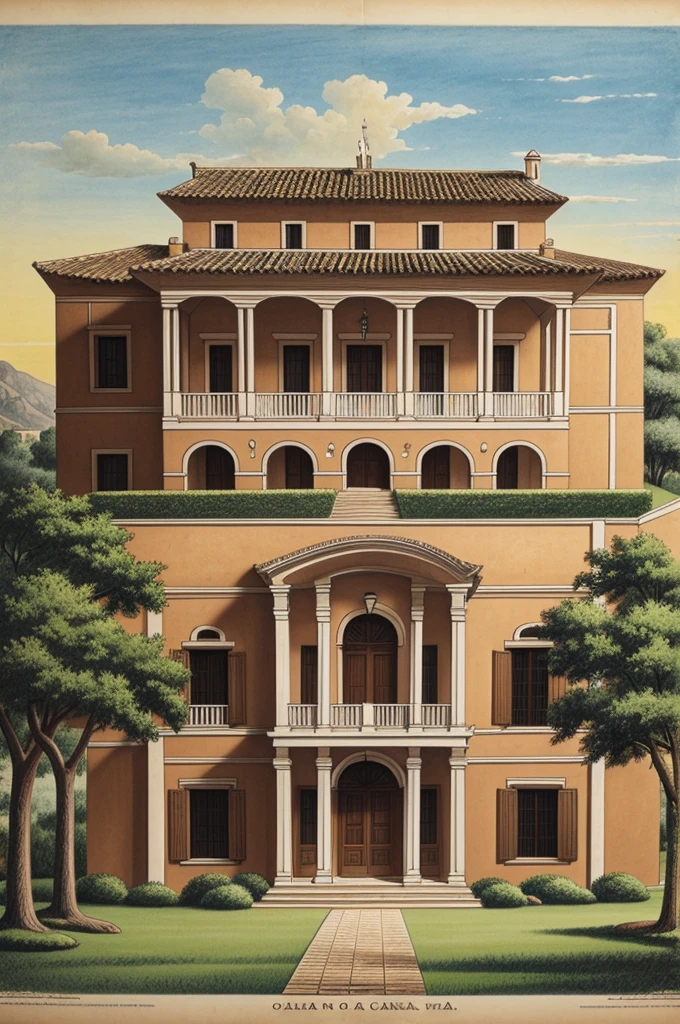 drawing of the olán of the casa mata 1823