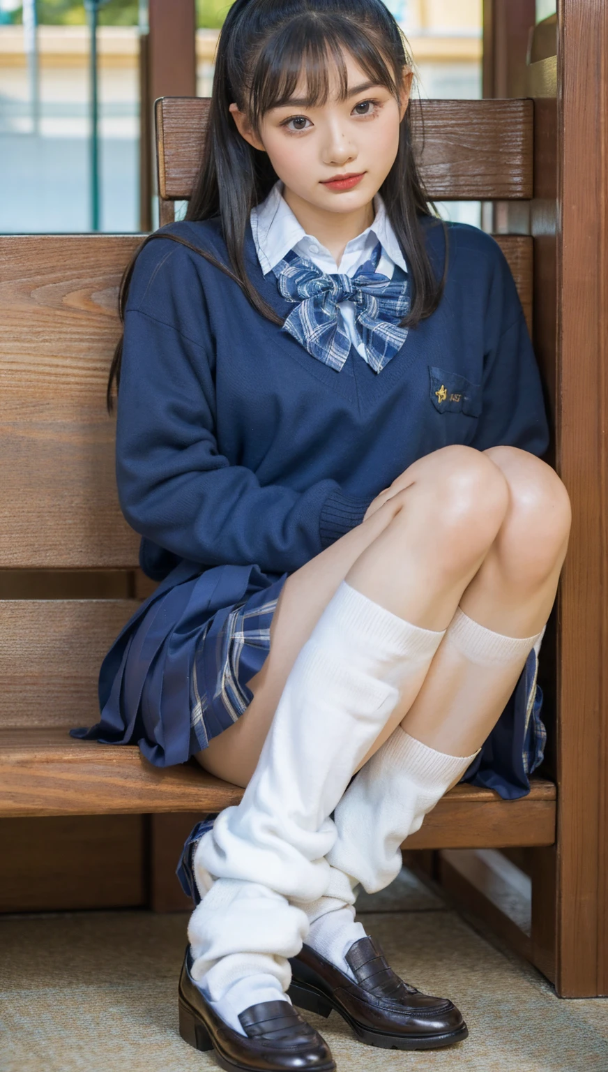 (photorealistic:1.4), best quality, masterpiece, raw 32k photo, (extremely detailed japanese beautiful girl), (extremely detailed eyes:1.2),(baby face), (),(14 yeae face:1.2), ultra-detailed, ultra high res, amazing, BREAK,sitting,
(school uniform:1.5),detailed school girl, (disneyland:1.3), beautiful detailed girl, bangs, cute face, miniskirt,((baggysocks))