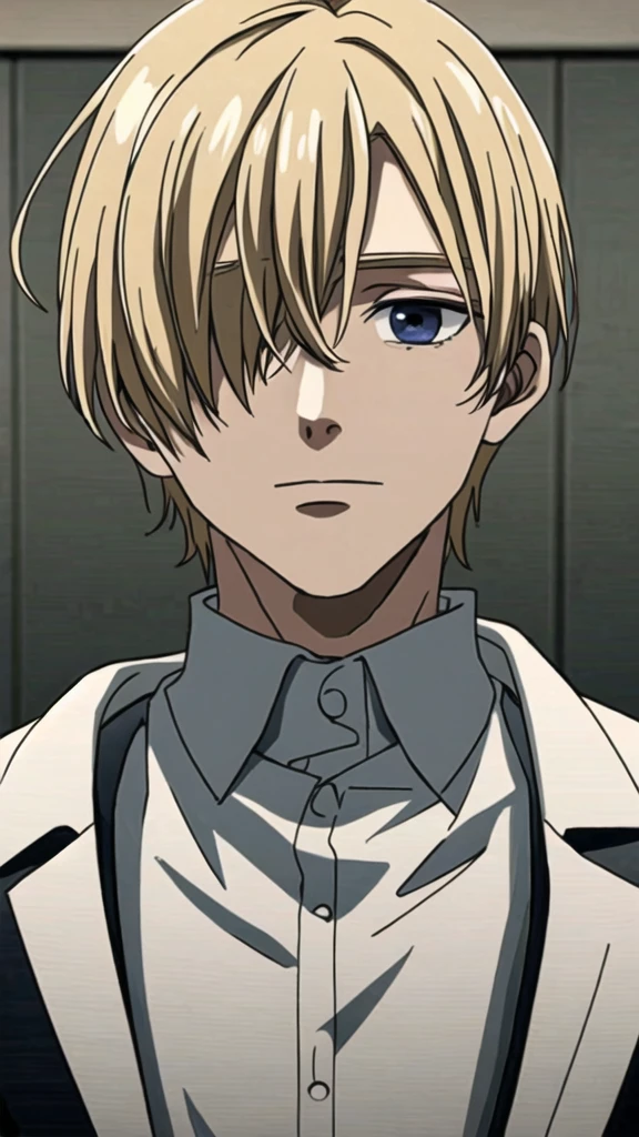 man with blonde hair covering his eye