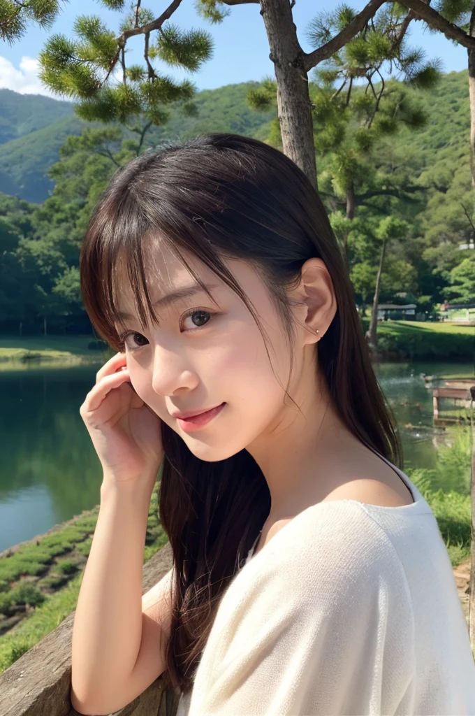 ((Highest quality)), ((masterpiece)), (detailed),Perfect Face,Japanese,landscape,Beauty,cute,Upper Body