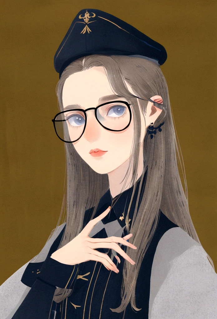 ((melhor qualidade)), ((parte mestre)), ((desenhos animados realistas)), ((Personagem perfeito)) - Um retrato frontal meticulosamente detalhado e realista de um homem com cabelo raspado, glasses and a shirt with beautiful textures. O homem olha diretamente para o espectador, Establish a strong and confident presence. The image captures their distinctive facial features, accurately showing the brightness of your eyes and the design of your glasses. The black shirt is rendered with fine details, aumentando o profissionalismo do retrato. Enviado para documentos oficiais, this portrait is presented in impressive 8K UHD resolution, Ensure clarity and exclusive protection, with a cap.