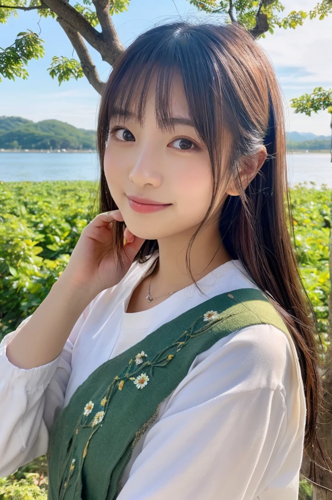 ((Highest quality)), ((masterpiece)), (detailed),Perfect Face,Japanese,landscape,Beauty,cute,Upper Body