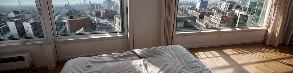 No person, only the room, overlooking the city, window, empty bedsexy bedroom, sex inspired, inviting, bed, rose, adult, adult content, spicy, sex