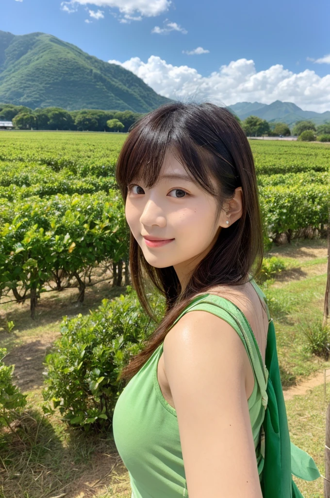 ((Highest quality)), ((masterpiece)), (detailed),Perfect Face,Japanese,landscape,Beauty,cute,Upper Body