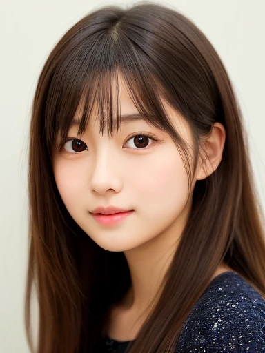 Realistic painting、Best image quality、cute日本の女の子、Beautiful Japanese Girl、1 Girl、(Miyu Ozono)19 years old、Highly detailed faceと肌の質感、sophistication、Highly detailed face、beautiful girl、Long Hair、With bangs、cute女の子、(lips are plump、especially the upper lip)、Open your mouth a little、perfection、最高級のbeautiful girl、head band、cute、Sparkling eyes、Similar to Haruka Fukuhara、An even cuter face