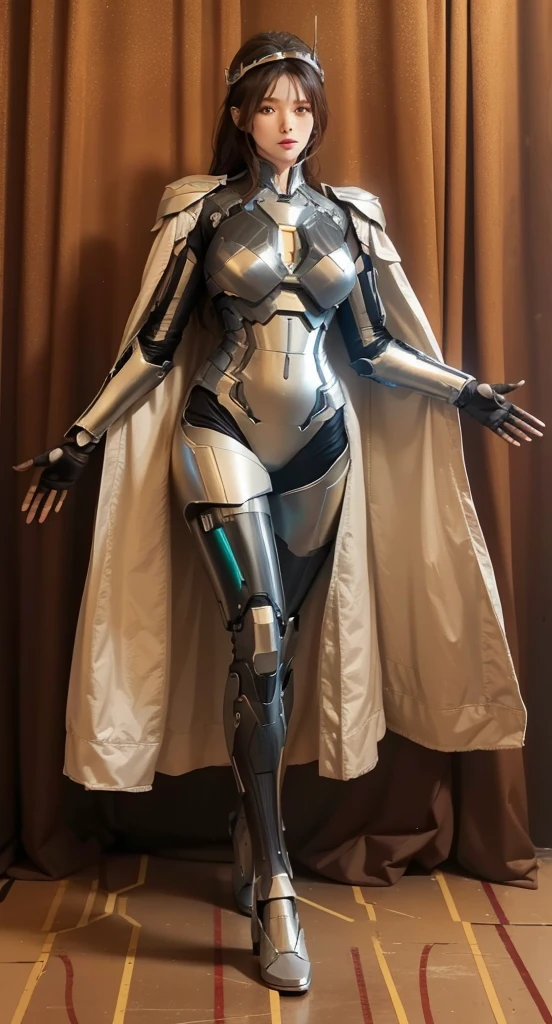 Futuristic high-tech style,best quality,Fairy Skin,(every time :1.2),eternal,Very detailed,Practical,high quality,Light,Light线追踪,Ultra HD,Upper Body, Future Iron Man Mech,shooting,Battery,Transmitter,Large caliber artillery,Rostlan 8K,Armored Girl,Wearing a cyberpunk technology helmet,星际战甲helmet,With breathing Light,The armor of the future shines,Armed Cannon,High-tech armor,helmet,Mechanical,Steel Mechanical Gloves,Five fingers stretched out