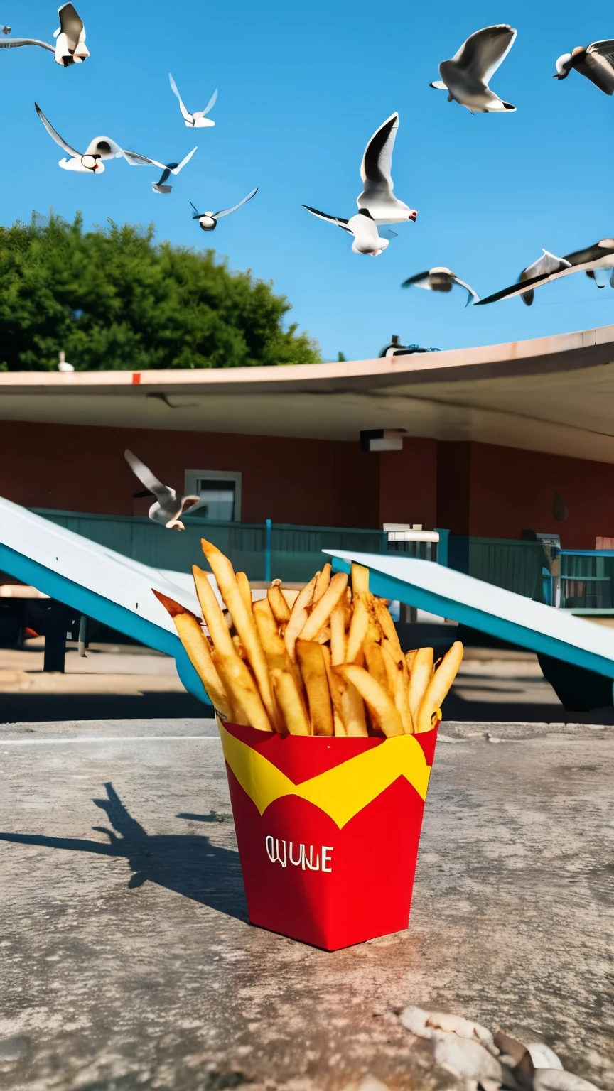 Seagulls and French fries