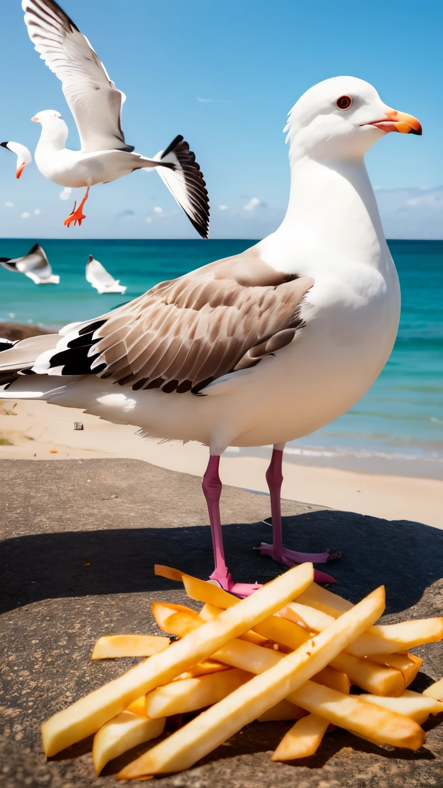 Seagulls and French fries