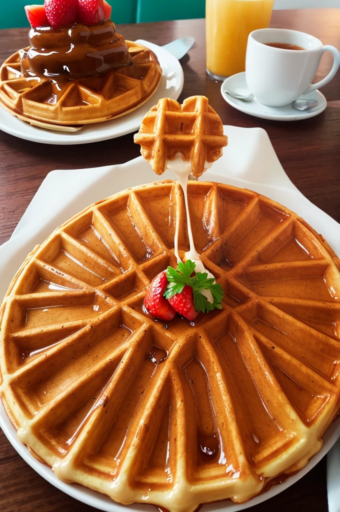 Silueta de un icono de un waffle