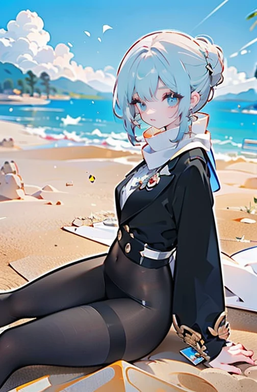 uma mulher madura com longos cabelos pretos e uma roupa branca, (em um deserto:1.5), (resting in the oasis:1.2, com pernas de abertura:1.2, de pernas cruzadas, in front of the lake:1.2), Arabic, (Post-apocalyptic:0.0), dos arknights, obras de arte no estilo de guweiz, corpoesbiano, detalhes finos. linha de frente das s, cute anime illustration, from linha de frente das menina Yang J, splendid, 26 anos de idade, (milf:1.3), (Sozinho:1.5), (sfw:1.25), flacidez do peito, seios grandes, grande , cintura fina, grande ass, Criado sexy, (dark mahogany medium short hair, Updo, cabelo sobre um olho, asymmetrical hair, Cabelo Carly, amarrado baixo),(muslim, White scarves, faixas de cabelo, head today, Turban), (ultra high resolution, Foto RAW 8k, foto realista, contorno fraco:1.3, foco claro), melhor qualidade, natural lighting, fundo desfocado, Profundidade de campo, (pupilas brilhantes, lindos olhos detalhados, rosto altamente detalhado), red lip, desviando o olhar, (dynamic angle, de frente, foco na virilha:1.3, de cima), dynamic positioning, Posando Sexy, Sorriso Sedutor, imagem central, (vestindo jaqueta longa branca e roupas, vestindo vestes brancas, enfeites de platina, enrolando roupas brancas na cintura, botas longas de couro marrom camelo, translucent lace pantyhose), ((anatomia correta:1.5)), ((ar livre:1.2)),