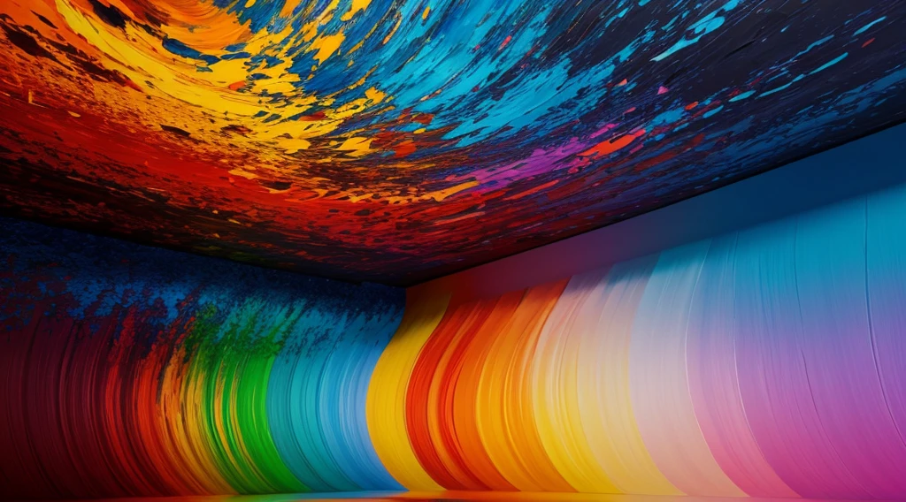 3d abstract oil paint color gradient background