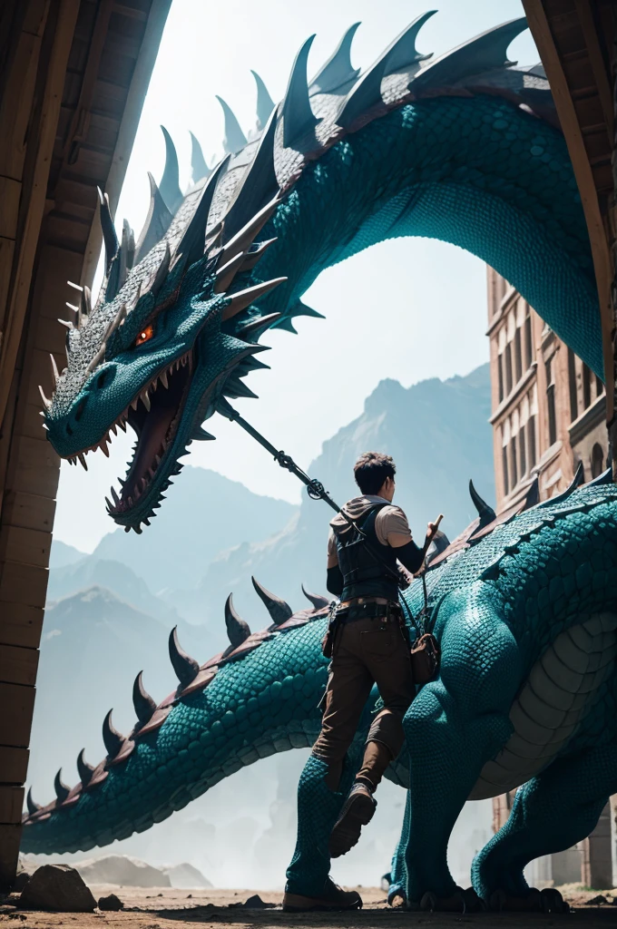 A giant dragon