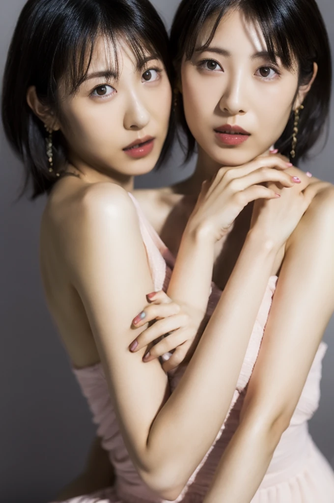 masterpiece,best quality,ultra detailed,highres,high-resolution,4k portrait,8k portrait,unity 8k wallpaper,extremely detailed CG unity 8k wallpaper,realistic,RAW photo,real person,portrait photography,photorealistic,shiny skin,detailed skin,skin pores,professional photography,real human,accurate anatomy,(((perfect reproduction))),(((whole body))),minami hamabe ,Completely naked