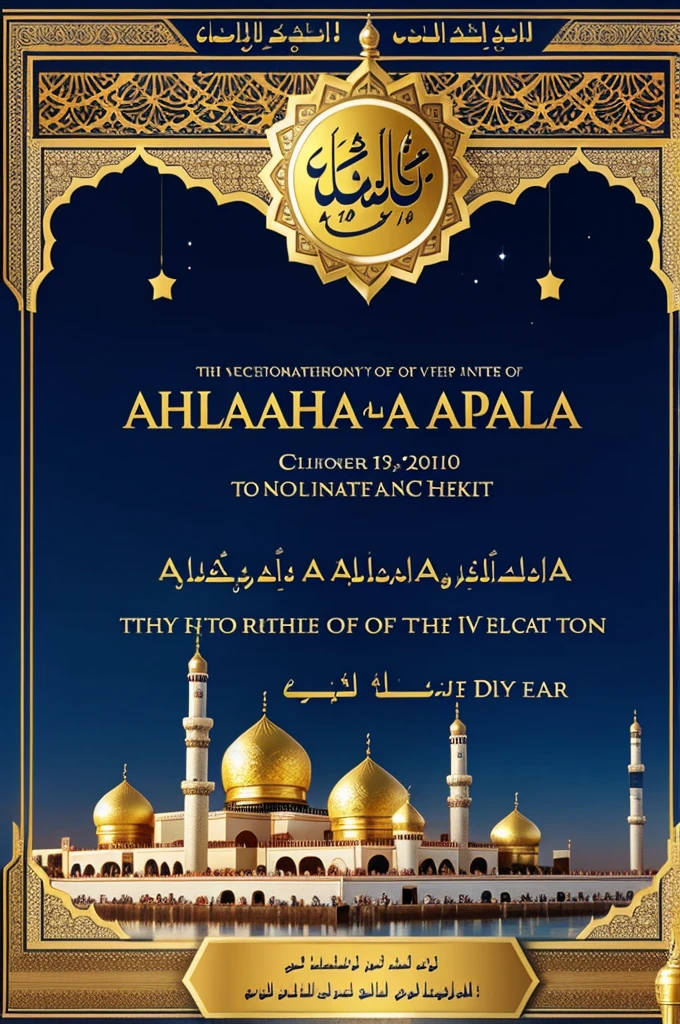  A congratulatory message on the occasion of Eid Al-Adha in the name of Muhammad
