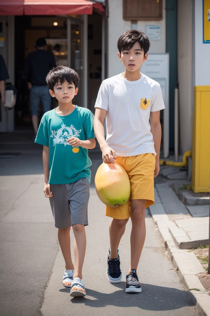 Make a mango boy walking