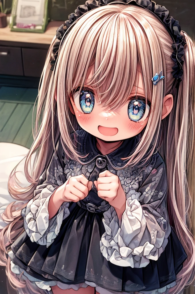 (((masterpiece))), (Highest quality), (Super detailed), (very_expensive_solve), (big_file size), (Full Color), One Kemomiko Girl, Beautiful pink and white two-tone hair, Big and beautiful eyes, Blue Eyes, (The best smile), (smile: 1.1), (Open your mouth: 1.1), (Please open your eyes: 1.2)