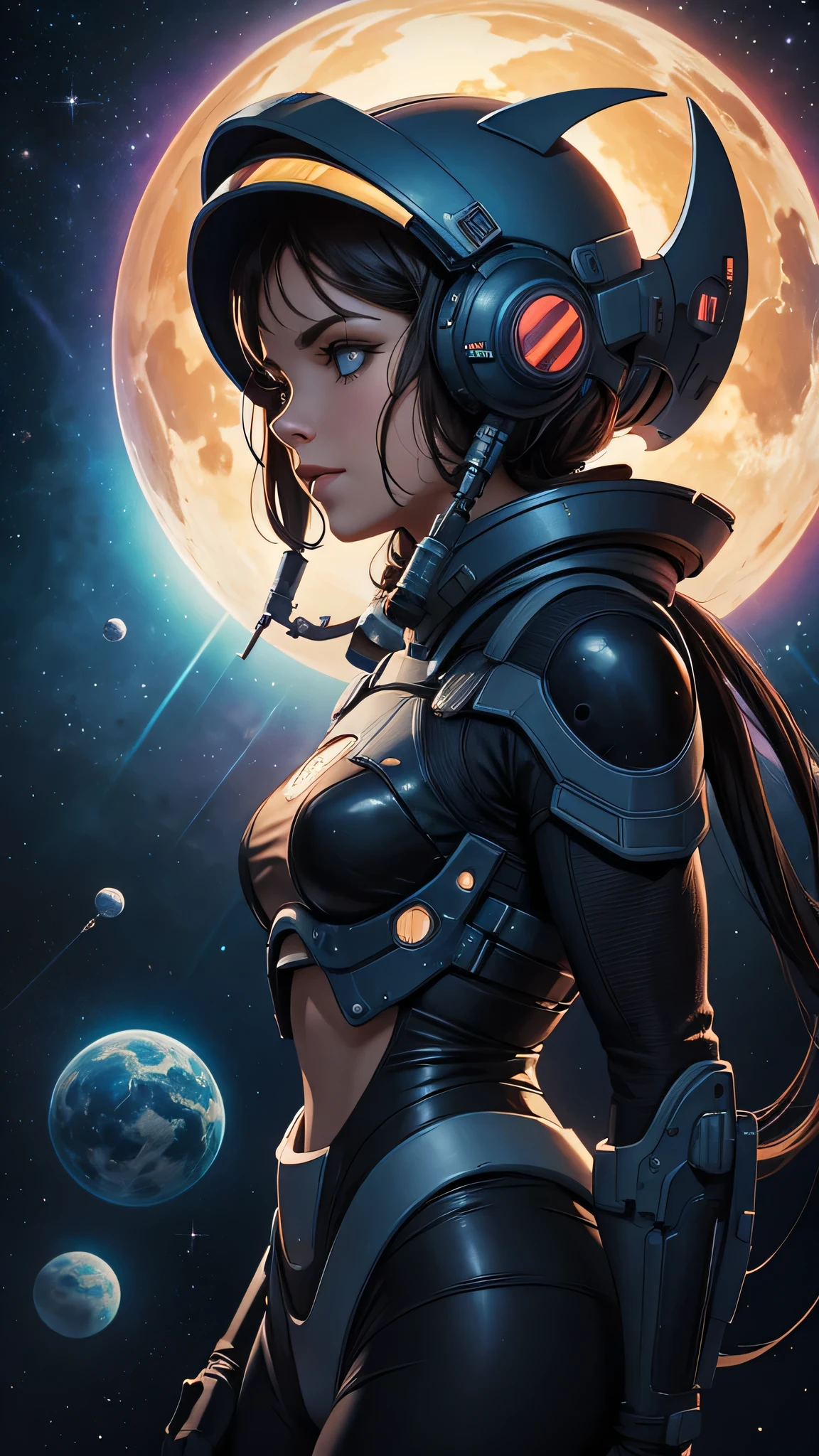 Sci-fi deep space, illustrated by Jim Burns