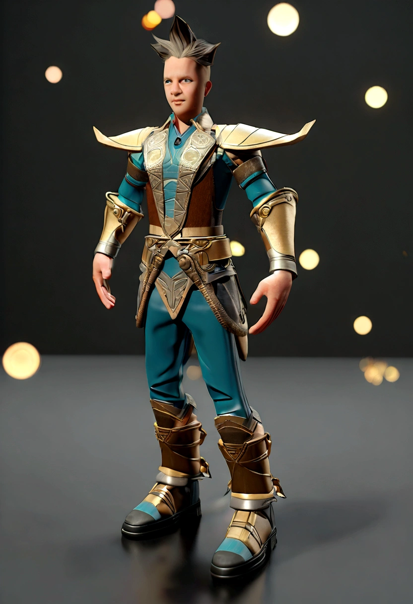 Personagem de desenho animado de um homem e camisa azul, um personagem animado, Caractere estilizado, animation style rendering, 3D estilizado, Arnold Maya rendering, Stylized 3D rendering, toon render screenshot, Personagem 3D, Personagem 3D, Stylized 3D rendering, 3D character rendering, personagem de desenho animado, Personagem de close up, Pose de personagem, (Estilo Pixar) (parte mestre:1.2) (bokeh) (melhor qualidade) (pele detalhada) (textura detalhada) (8K) (argila) (cinematic lighting) (sharp focus,Senta e vaza a parte superior do corpo