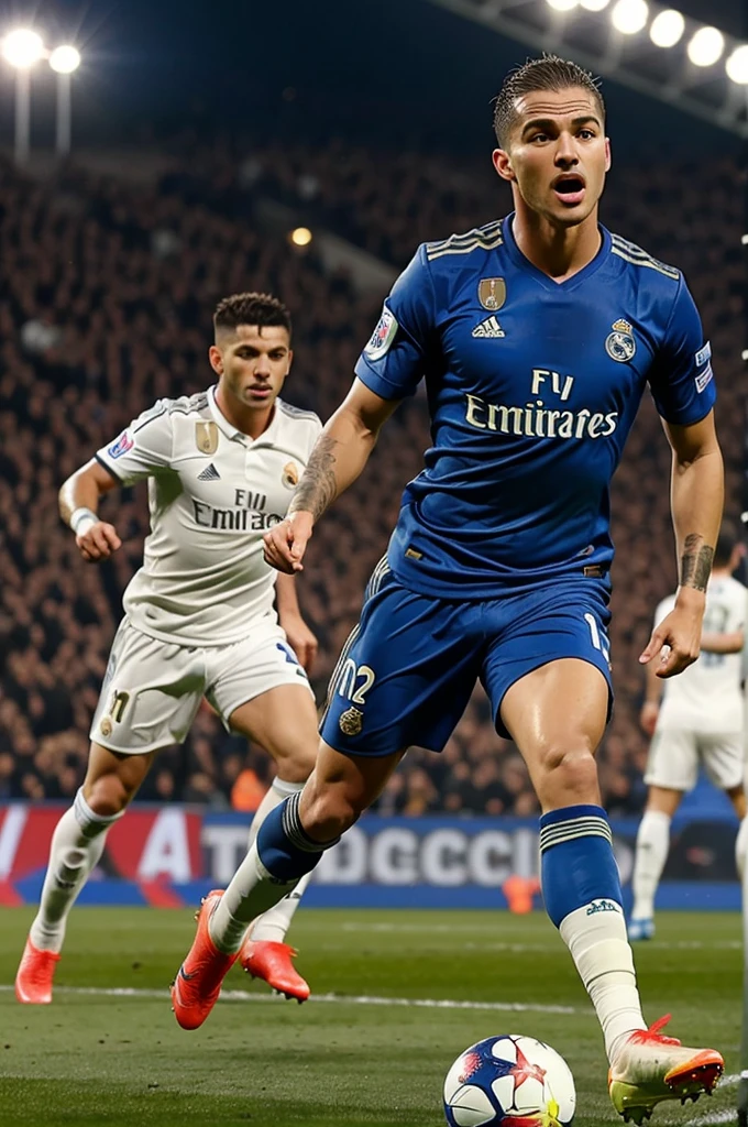 Footbll real Madrid me palying