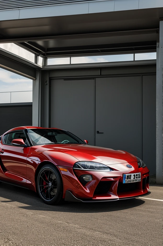 Toyota Supra MK 4 mit Katze am Steuer (lustig)