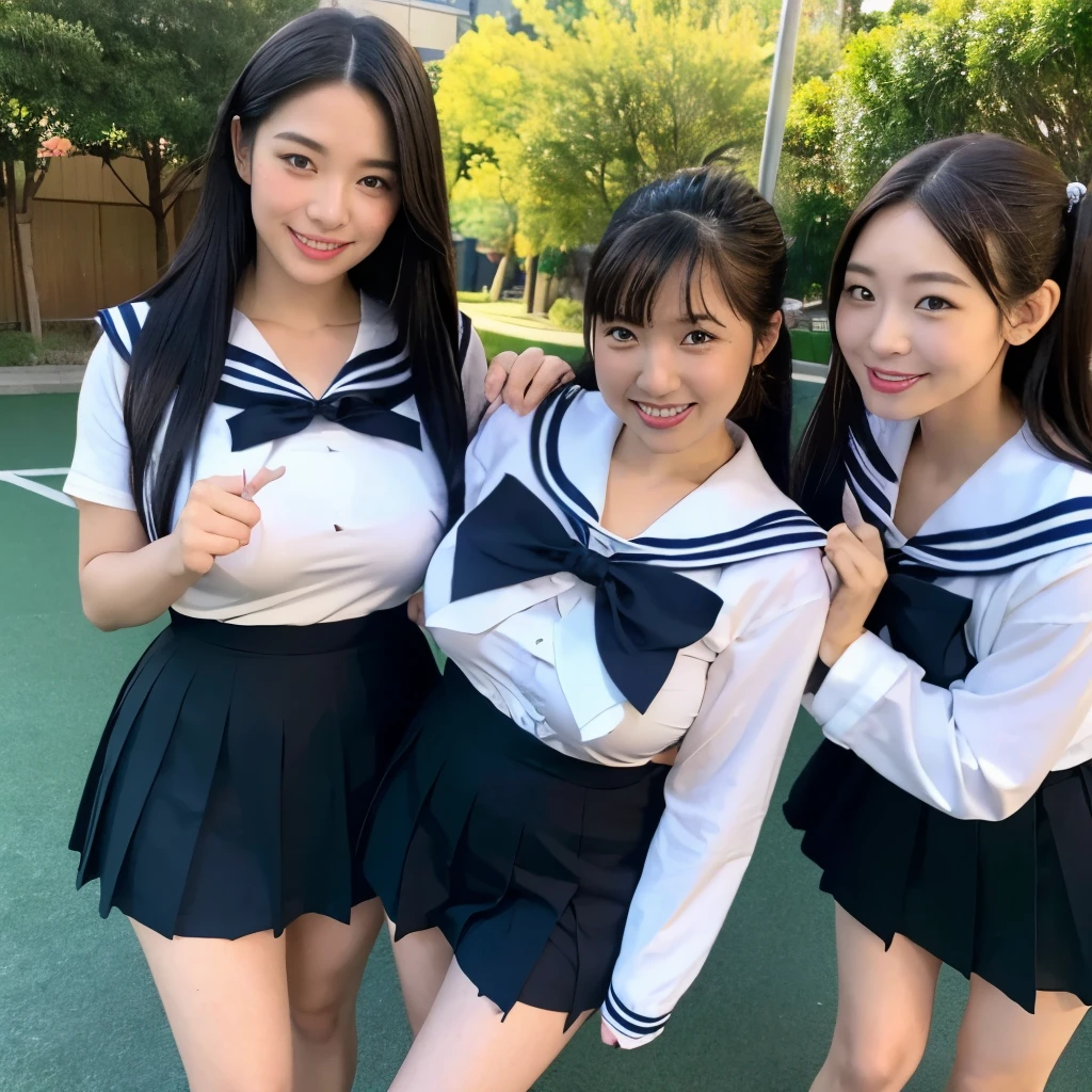 1 girl, 2 peopleで, Highest quality, 8k, Japanese women photos, 17 years old, kindergarten teacher, 長くてストレートなBlack Hair,, ((plump)), ((Big Breasts)),Sailor suit,Sailor suit,, The best smile,Grow eyes, Shining happiness, Caring personality, Sweet feminine aura, Calm but firm attitude, I have a few freckles on my cheeks, A spirit of warmth and joy, Discreet and perfect for class,Eyes that shine with devotion, a humble and dedicated kindergarten teacher, 2 people,超Big Breasts,Big Breasts,Sailor suit,mini skirt,Black HairのストレートLong Hair,Long Hair,Black Hair,17 years old,valley,It's heartbreaking.,Cute pose,Cute pose,Purikura,Purikura,Finger Heart,The whole body was photographed,The whole body was reflected,Leather shoes,Green background,Green background,Green background,超Big Breasts,Big Breasts,Big Breasts,大きなvalley,valley,valley,胸のvalley,It's heartbreaking.,I can see your chest,Emphasized breasts,Big Breasts,Big Breasts,仲良し2 people,looking at the camera,friend,Lively,friend,friend,many people