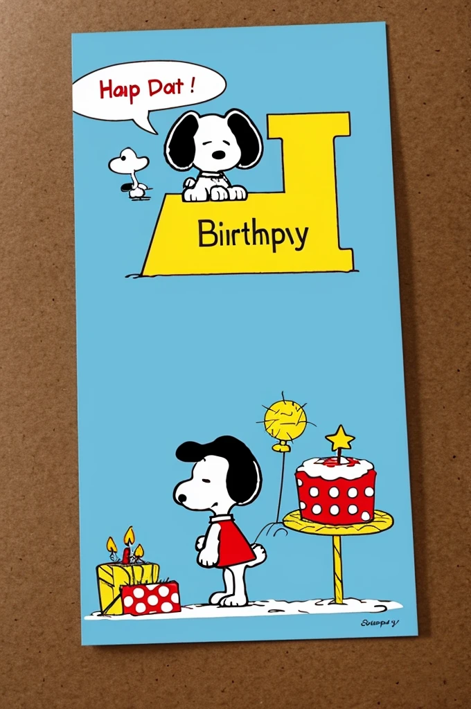 Snoopy birthday letter