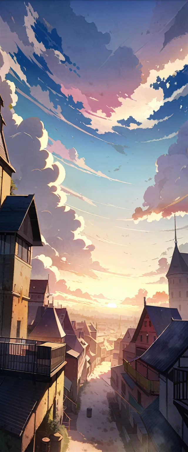 (très belles aquarelles élaborées:1.4), very beautiful old castles (floating above beautiful celestial clouds:1.3), many slums smoke and dust on the ground, CASSER ,quality\(8k,fond d'screen d'an extremely detailed CG unit, chef d'oeuvre,high resolution,top-quality,top-quality real texture skin,hyper realistic,augmenter la résolution,Photos brutes,meilleure quality,very detailed,le fond d'screen\)