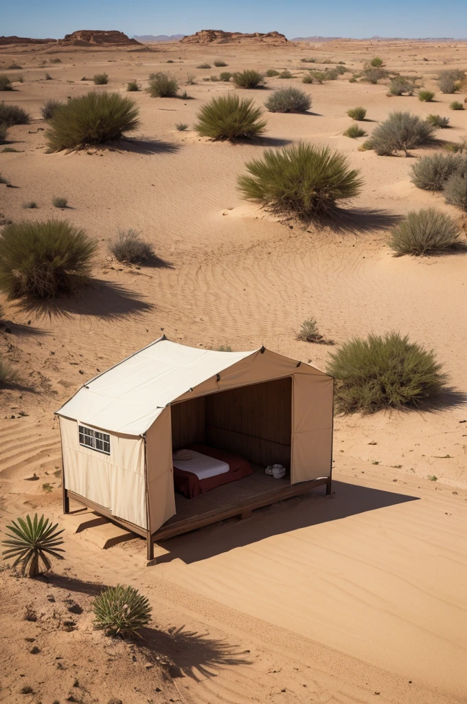 Casinha no deserto