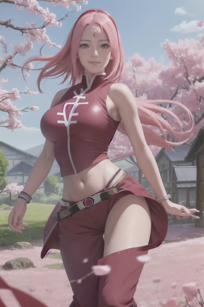 ((Masterpiece: 1.2)), ((high quality)), ((detail)), 1girl, solo, perfect face, pefect body, perfect anatomy, pretty girl, cute girl, sakura haruno, long hair, pink hair, green eyes, naked, tits, breasts, pussy, ass, bottom, haruno sakura naked, sakura haruno naked, realistic, detail, high quality, 8k