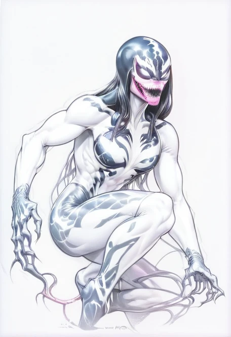 comic (Drawing:1.3) of (Sketch:1.3) a pink alien standing in front of a city, venom symbiote, symbiote, venom, official artwork hdr, screenshot from morbius 2022, hero pose colorful city lighting, 8k hd concept art, venomized, 8k render, 8 k high detail concept art, tor from marvel, background artwork, high detailed official artwork . graphic illustration, comic art, graphic novel art, vibrant, highly detailed