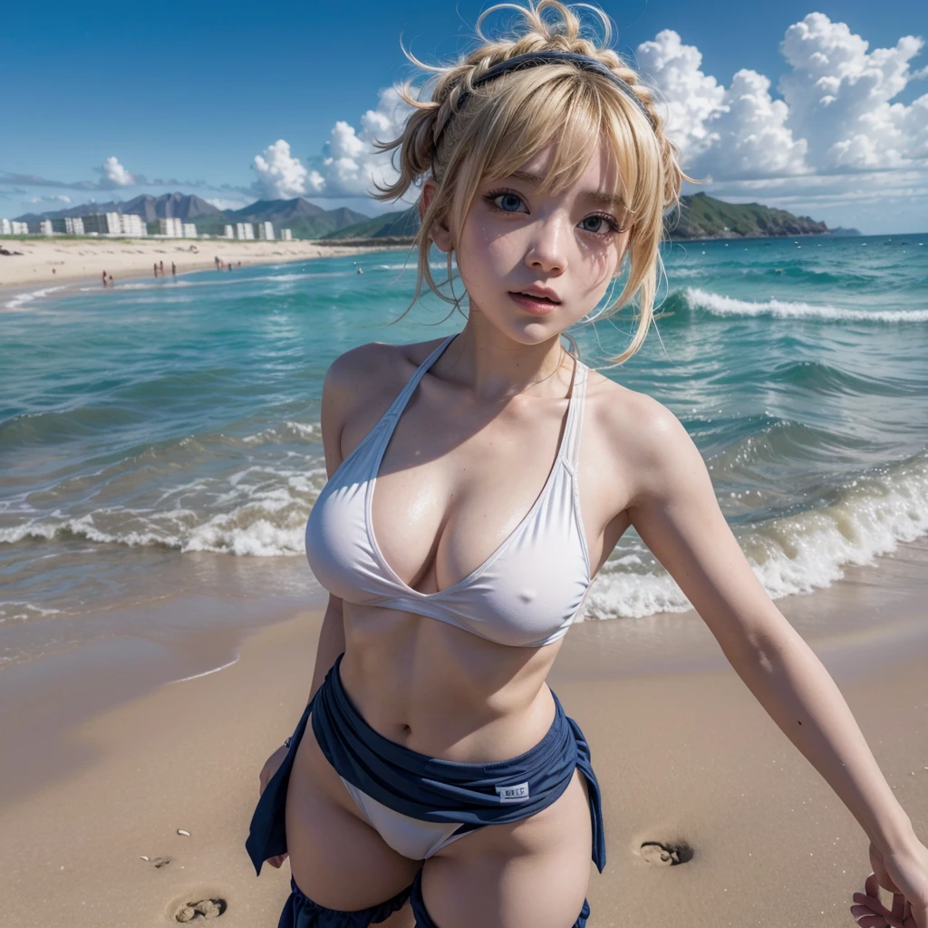 Toga de boku no hero en la playa