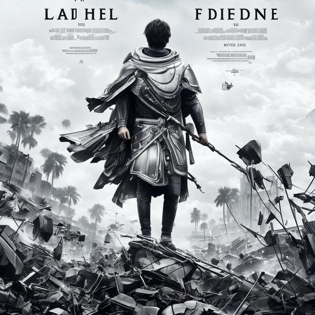 # Gabriel, the Strategist ### Physical Specifications - **Height**: 1.90m - A height that commands respect and authority. - **Body Proportion**: Broad shoulders with a proportion of 1:1.5 in relation to the waist, symbolizing strength and stability. - **Shoulder Width**: 0.55m - Width that reflects the ability to carry large responsibilities. - **Chest Depth**: 0.30m - A broad chest, a sign of a leader who exudes confidence. - **Hands**: - **Length**: 0.20m - Long hands that indicate skill and precision. - **Width**: 0.10m - Suitable width for a firm and secure grip. - **Position**: The right hand is positioned 0.15m above the waist, holding the sword at a 45° angle in relation to the body, demonstrating readiness and control. The left hand is relaxed at the side of the body, 0.30 m from the waist, ready to quickly draw the sword if necessary. - **Details**: The hands have calluses and discreet scars, with prominent veins that symbolize strength and power. ### Scenario - **Location**: Standing on the rubble and ruins of an ancient structure. - **Scenario Dimensions**: 10m x 10m, with Gabriel centered. - **Scenario Depth**: 5m - Sufficient depth to show the vastness of the destruction around. ### Equipment - **Sword**: Total length of 1.20m, with a 0.90m blade and 0.30m handle. ### Image Quality - **Resolution**: 4K - To ensure maximum clarity and visual details. ### Additional Features - **Gender**: Male - Gabriel is a man. - **Face**: Dark and unidentifiable, maintaining the mystery about Gabriel's identity. - **Posture**: Standing, with a posture that conveys confidence and readiness to lead. Gabriel, the Strategist, is an imposing and enigmatic figure, whose presence is as striking as his strategic skills. Your physical appearance and equipment reflect your journey and leadership skills.