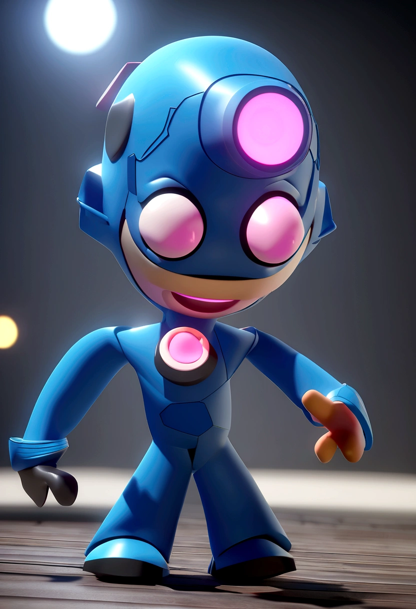 Cartoon character of a man in black glasses and blue shirt, um personagem animado, Caractere estilizado, animation style rendering, 3D estilizado, Arnold Maya rendering, Stylized 3D rendering, toon render screenshot, Personagem 3D, Personagem 3D, Stylized 3D rendering, 3D character rendering, personagem de desenho animado, Personagem de close up, Pose de personagem, (Estilo Pixar) (parte mestre:1.2) (bokeh) (melhor qualidade) (pele detalhada) (textura detalhada) (8K) (argila) (cinematic lighting) (sharp focus,Senta e vaza a parte superior do corpo