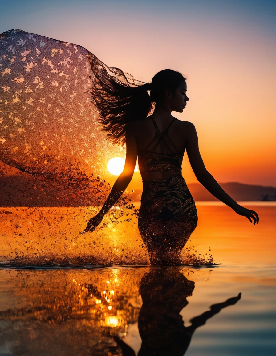 (masterpiece, best quality:1.2), 1girl, solo, standing_split,
Silhouette photo of 1woman, multiple exposure, sunset, enhance, intricate, high-saturation, (best quality, masterpiece, Representative work, UHD, HIghres, Professional, 8k wallpaper:1.3)
