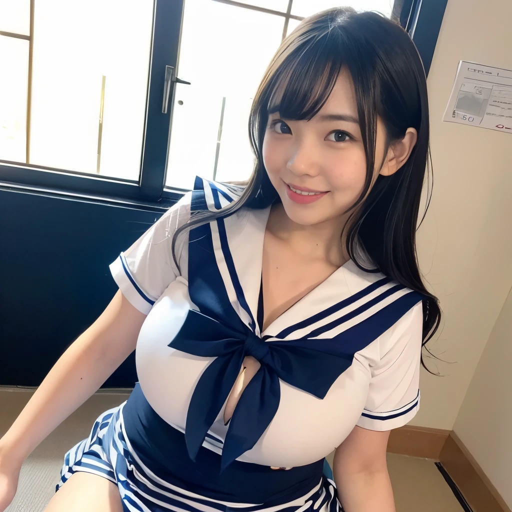 1 girl, 2 peopleで, Highest quality, 8k, Japanese women photos, , kindergartenてストレートなBlack Hair,, ((plump)), ((Big Breasts)),Sailor suit,Sailor suit,, The best smile,Grow eyes,  Shining happiness, Caring personality, Sweet feminine aura, Calm but firm attitude, I have a few freckles on my cheeks, A spirit of warmth and joy, Discreet and perfect for class,Eyes that shine with devotion, a humble and dedicated kindergarten teacher, 2 Breasts,Big Breasts,Sailor suit,mini skirt,Black HairのストレートLong Hair,Long Hair,Black Hair,17 years old,valley,It's heartbreakie,Cute pose,Purikura,Purikura,Finger Heart,The whole body was photographed,The whole body was reflected,Leather shoes,超Big Breasts,Big Breasts,Big Breasts,大きなvalley,valley,valley,胸のvalley,It's heartbreaking.,I can see your chest,Emphasized breasts,Big Breasts,Big Breasts,looking at the camera,