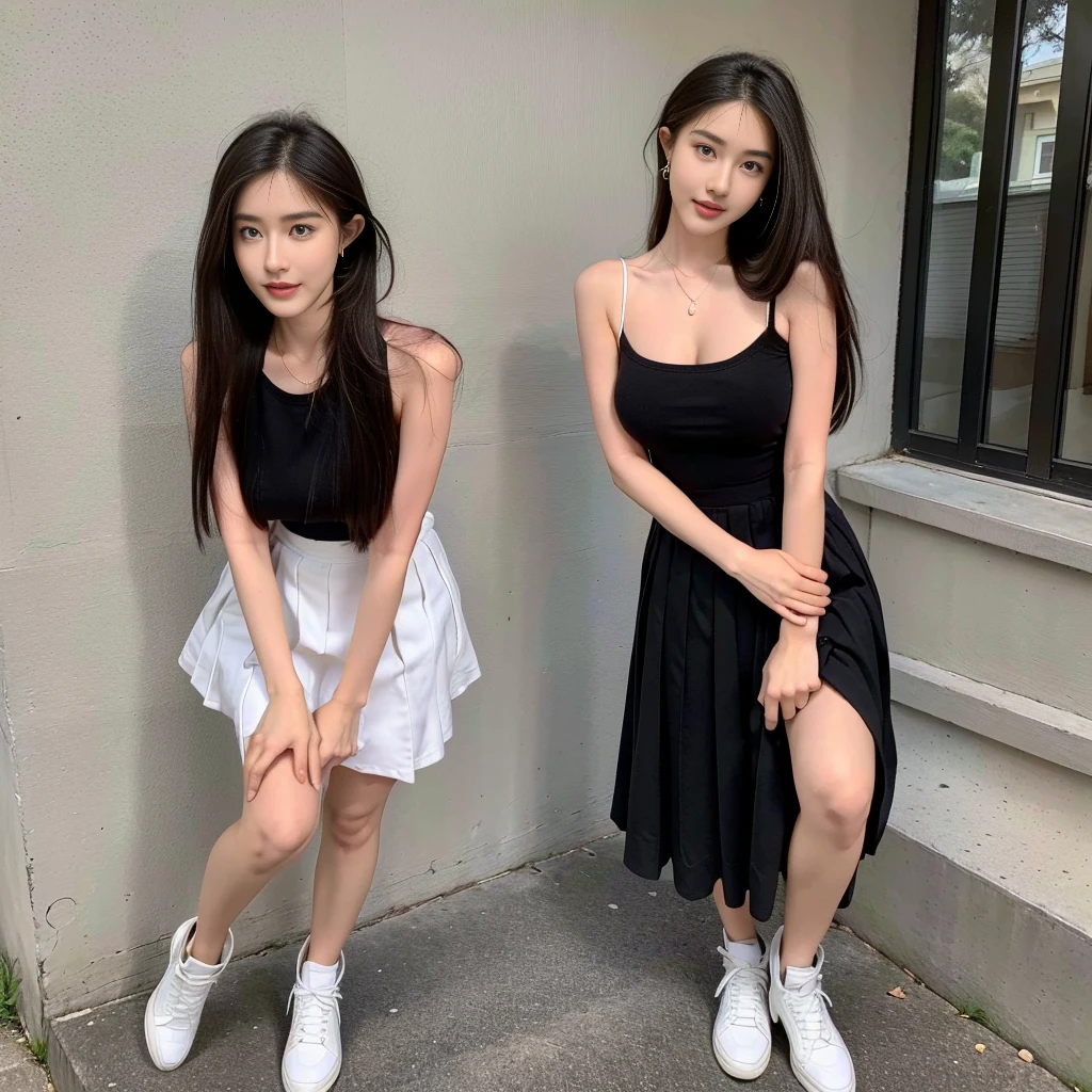 (Oversized T-shirt with excess fabric when tucked into a skirt ), (center shoes shot), ((full-body standing image:1.2)), (cover knee), (twinsies), (white strapless dress), (cotton spaghetti-strap top :1.2), (cotton spaghetti-strap top :1.2), (long skirt), (A hem full flared skirt), (Hem full flared dress), (a girl pretty girl with perfect figure), (a photo of the night sky), (32K,1 20-year-old girl, The light from the rear room is backlit, Ray traching), , (white sneakers), (a pair of white leather boots, highly detailed boots), (full body), (hair black), (two-parted hair :1.3), (very thick hair), (hands close to the body), (Slender chest), (visible shoe sole :1,5), (square chest), (short upper chest :1.5), (pectoral muscles are large :1.5), (upper breasts are firm :1.7), (stand upright :1.5), (two shoe ends), (two shoe toes) ,(put on blush), (apply powder), (makeup), (standing), (asian girl princess), (thick thighs), (large calves), (large knees), (one-piece dress), (seamless dress), (long shins :1.5) , (large shins :1.5), (A hem full flared skirt), (Hem full flared dress), (A hem full flared skirt), (A hem full flared skirt), (A hem full flared skirt), (A hem full flared skirt), (A hem full flared skirt), (A hem full flared skirt), (A hem full flared skirt), (thighs meets knee), (black skirt), (black skirt), (black skirt), (black skirt), (thigh gap), (white shoes), (thigh gap), (white shoes), (thigh gap), (white shoes), (Expose cleavage), (white shoes), (white shoes), (white shoes), (white shoes), (white shoes), (white shoes), (white shoes), (white shoes), (white shoes), (white shoes), (white shoes), (white shoes), (Super fine face and eyes), (Highly detailed face and skin texture, Detailed eyes, Double eyelid), (stading shot), (stading shot), (Hem full flared dress), (fashion :1.5), (wide flare skirt), (full circle skirt), (low camera shot), (long bottom shot)