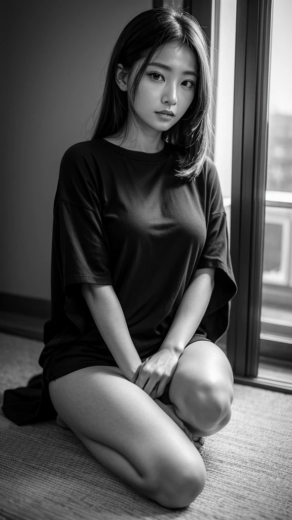 Girl on her knees 