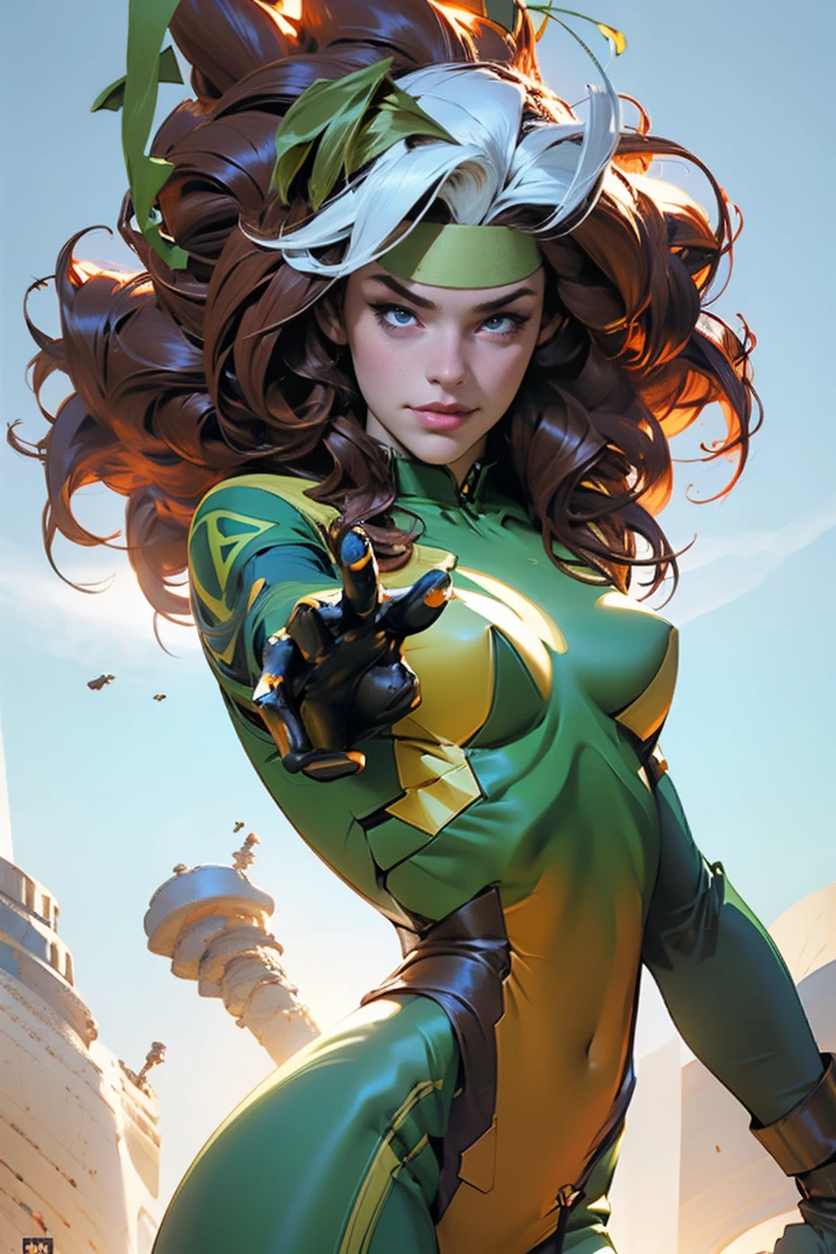 Artistic image of a woman, peituda, Lindos Seios Grandes, por artgerm, Louis Royo, Boris Vallejo, foco extremo, sharp details, Sensual, pele oleosa, Sensual, danadinho, dynamic pose,
8K, night time, (Cool superhero pose), detalhado pupils, Obra de arte, melhor qualidade, detalhado, Estilo de quadrinhos, (olhando para o espectador:1.25), 25 anos de idade, cabelo vermelho, olhos amarelos,Rosto perfeito, Olhos amarelos brilhantes, olhando para o espectador,heroic pose, foreshortening, profundidade, poses variadas