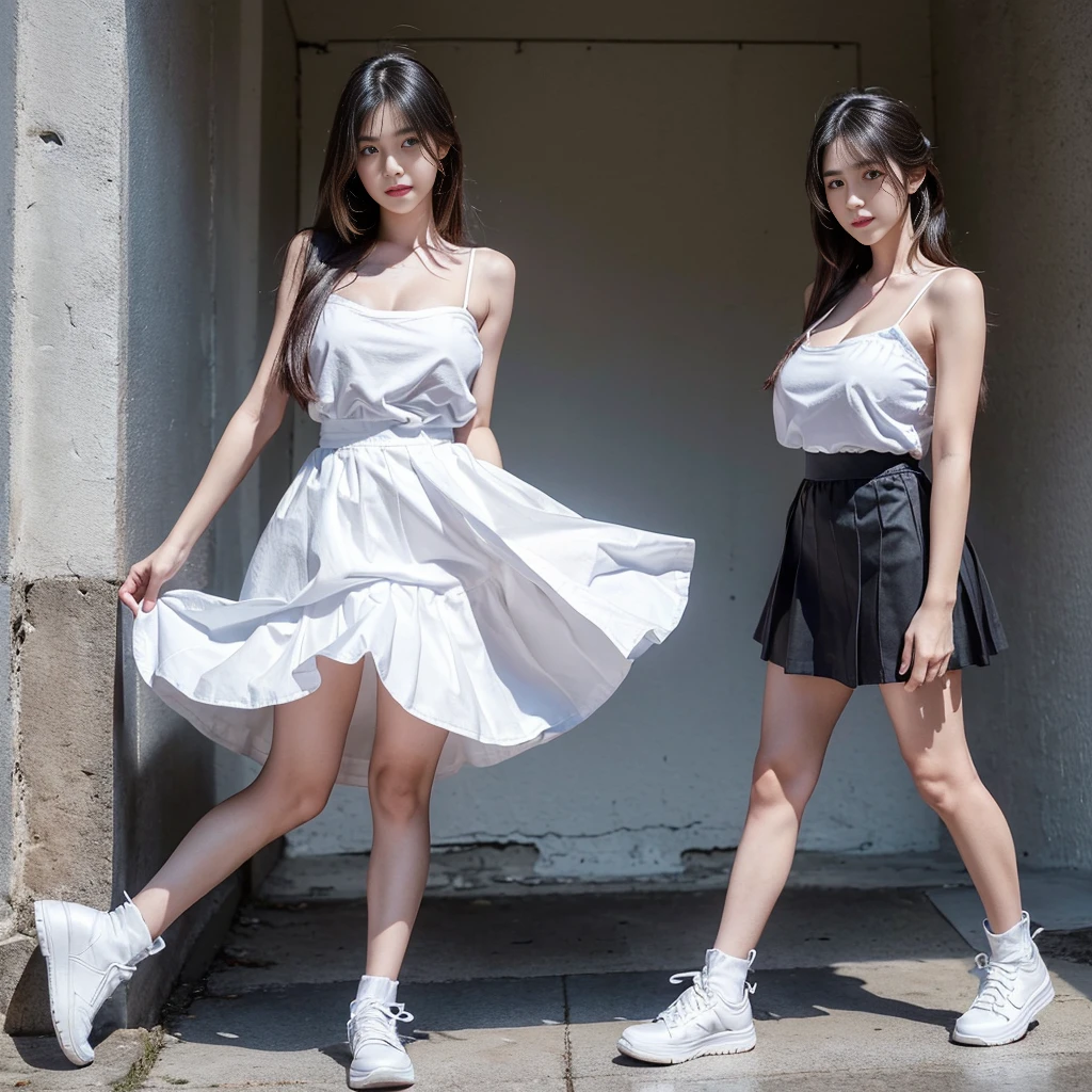 (Oversized T-shirt with excess fabric when tucked into a skirt ), (center shoes shot), ((full-body standing image:1.2)), (cover knee), ( strapless bra), (twinsies), (white strapless dress), (cotton spaghetti-strap top :1.2), (cotton spaghetti-strap top :1.2), (long skirt), (A hem full flared skirt), (Hem full flared dress), (a girl pretty girl with perfect figure), (a photo of the night sky), (32K,1 20-year-old girl, The light from the rear room is backlit, Ray traching), , (white sneakers), (a pair of white leather boots, highly detailed boots), (full body), (hair black), (two-parted hair :1.3), (very thick hair), (hands close to the body), (Slender chest), (visible shoe sole :1,5), (square chest), (short upper chest :1.5), (pectoral muscles are large :1.5), (upper breasts are firm :1.7), (stand upright :1.5), (two shoe ends), (two shoe toes) ,(put on blush), (apply powder), (makeup), (standing), (asian girl princess), (thick thighs), (large calves), (large knees), (one-piece dress), (seamless dress), (long shins :1.5) , (large shins :1.5), (A hem full flared skirt), (Hem full flared dress), (A hem full flared skirt), (A hem full flared skirt), (A hem full flared skirt), (A hem full flared skirt), (A hem full flared skirt), (A hem full flared skirt), (A hem full flared skirt), (thighs meets knee), (black skirt), (black skirt), (black skirt), (black skirt), (thigh gap), (white shoes), (thigh gap), (white shoes), (thigh gap), (white shoes), (Expose cleavage), (white shoes), (white shoes), (white shoes), (white shoes), (white shoes), (white shoes), (white shoes), (white shoes), (white shoes), (white shoes), (white shoes), (white shoes), (Super fine face and eyes), (Highly detailed face and skin texture, Detailed eyes, Double eyelid), (stading shot), (stading shot), (Hem full flared dress), (fashion :1.5), (wide flare skirt), (full circle skirt), (low camera shot), (long bottom shot)
