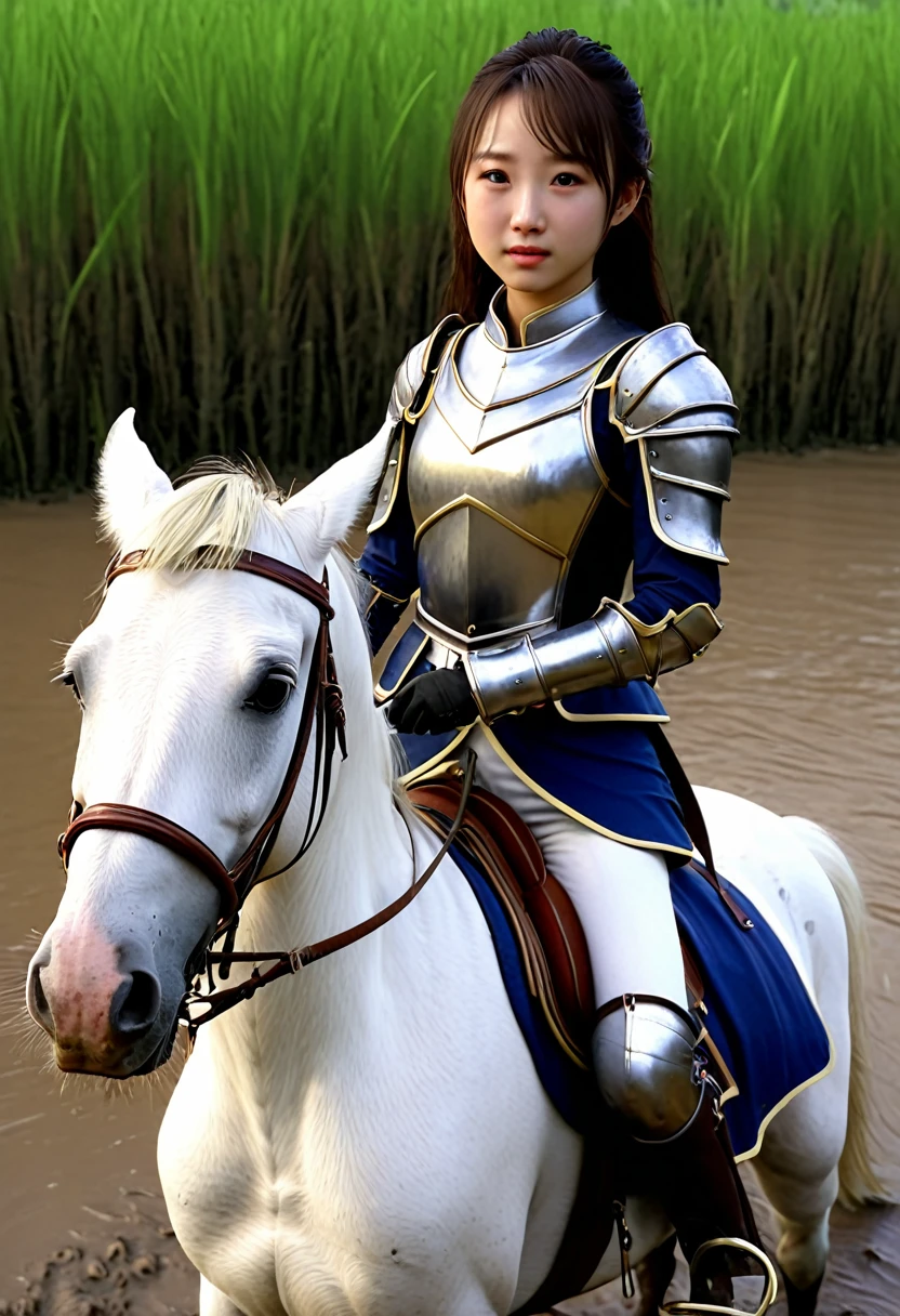 (((masterpiece))),(((Highest quality))),((Tabletop:1.4, Highest quality)), (Realな写真:1.4), 
((1 cute girl knight)),rodeo,
(超High resolution:1.2),, wonderful, Very detailed CG Unity 8k wallpaper, Very detailed, High resolution,fat horse ridden by japanese girl,
Soft Light, Beautiful detailed girl, Droopy eyes,Very detailedな目と顔, Beautiful and exquisite nose, Beautiful and exquisite,  horse ridden by a girl can't move in swamp because its drowned in the sticky mud:10.0 ,Displeased face:4.0,Real,Stir,Anatomically correct