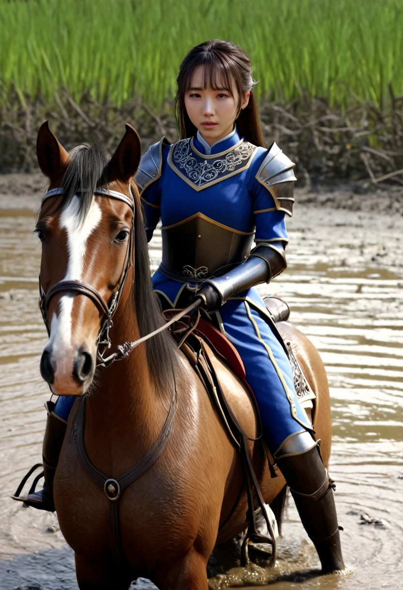(((masterpiece))),(((Highest quality))),((Tabletop:1.4, Highest quality)), (Realな写真:1.4),
((1 cute girl knight)),rodeo,
(超High resolution:1.2),, wonderful, Very detailed CG Unity 8k wallpaper, Very detailed, High resolution,fat horse ridden by japanese girl,
Soft Light, Beautiful detailed girl, Droopy eyes,Very detailedな目と顔, Beautiful and exquisite nose, Beautiful and exquisite, horse ridden by a girl can't move in swamp because its drowned in the sticky mud:10.0 ,Displeased face:4.0,Real,Stir,Anatomically correct,action scene