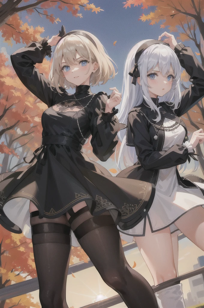 highest quality、masterpiece、Ultra-high resolution、16-year-old girl、A slim but well-proportioned feminine figure、
Beautiful body, Beautiful thighs, Beautiful feet, White beautiful skin、Perfect round butt、Fit and body, Big Breasts、
、 Blonde、(short hair)、dark red eyes、
Wearing a high-neck sweater dress、Wear black pantyhose、Wearing high heels、smile、(whole body、Are standing)